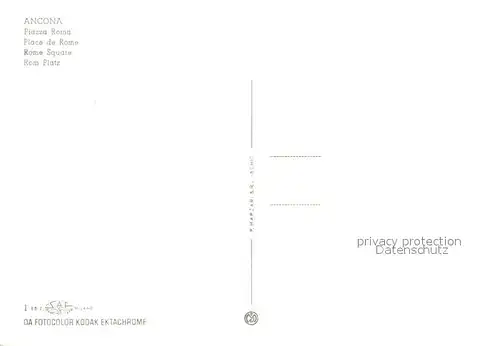 AK / Ansichtskarte Ancona_Marche Piazza Roma Ancona Marche