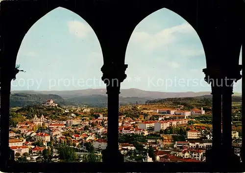 AK / Ansichtskarte Leiria Claustro do Castelo vista parcial da cidade Leiria