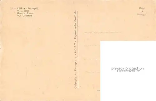 AK / Ansichtskarte Leiria Vista geral Leiria