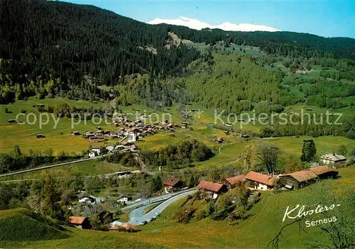 AK / Ansichtskarte Klosters Serneus und Mezzaselva mit Kistenstein Klosters Serneus