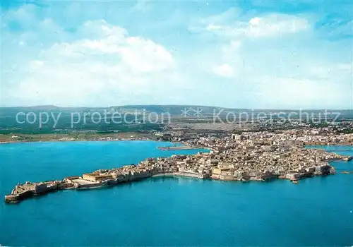 AK / Ansichtskarte Siracusa Panorama dell isola dall  areo Siracusa