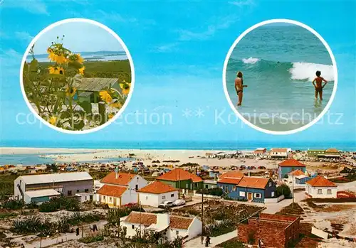 AK / Ansichtskarte Lagoa_de_Santo_Andre Panorama Strand Sonnenblumen 