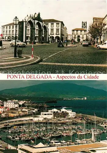 AK / Ansichtskarte Ponta_Delgada Aspectos da Cidade Puerto Ponta Delgada