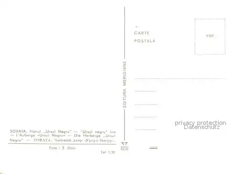 AK / Ansichtskarte Sovata Hanul Ursul Negru Herberge Sovata
