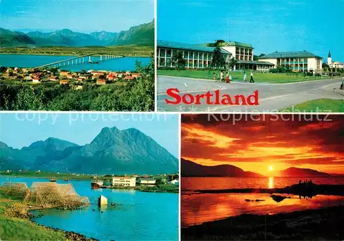 AK / Ansichtskarte Sortland Teilansichten Sortland