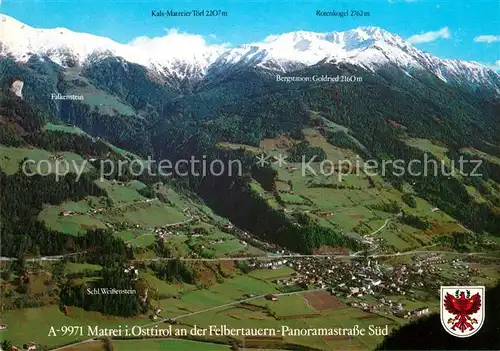AK / Ansichtskarte Matrei_Osttirol Felbertauern Panoramastrasse Sued Fliegeraufnahme Matrei_Osttirol