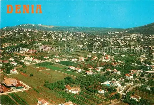 AK / Ansichtskarte Denia Fliegeraufnahme Denia