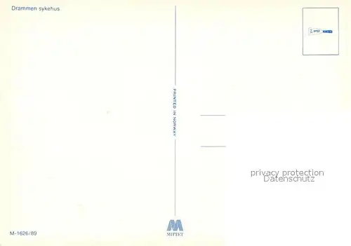 AK / Ansichtskarte Drammen Sykehus Drammen