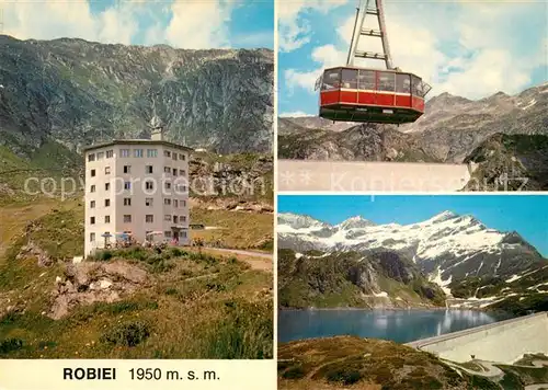 AK / Ansichtskarte Robiei_Cavergno Hotel Seilbahn Bergsee Robiei Cavergno
