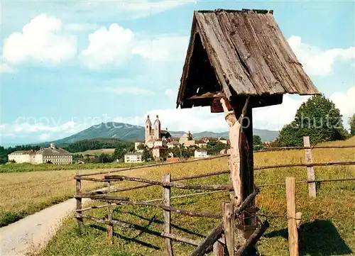 AK / Ansichtskarte Maria_Saal_Kaernten Panorama Wegekreuz Maria_Saal_Kaernten