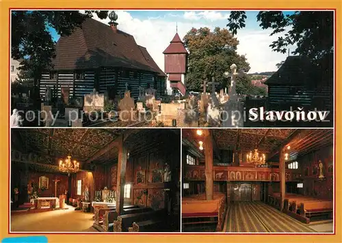 AK / Ansichtskarte Slavonov u Noveho Mesta nad Metuji dreveny kostel sv Jana Kritele z roku 1553 