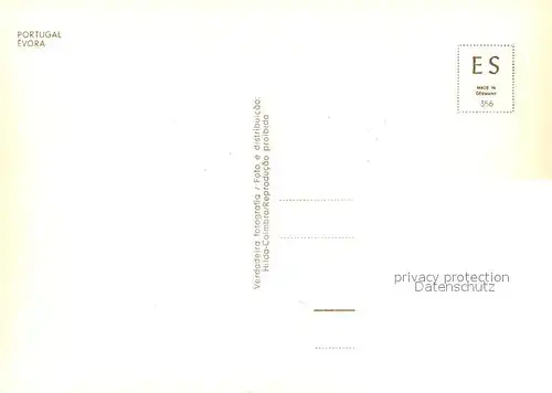 AK / Ansichtskarte Evora Rua tipica Evora