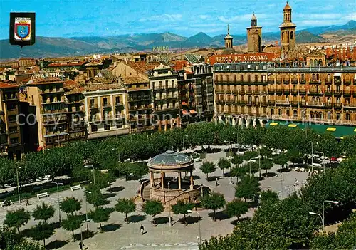 AK / Ansichtskarte Pamplona_Navarra Plaza del Castillo Pamplona Navarra