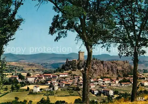 AK / Ansichtskarte Polignac_Haute Loire Le Chateau et vue generale Polignac Haute Loire