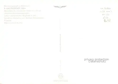 AK / Ansichtskarte Freistadt_Muehlviertel Linzer und Boehmertor Schloss Buergerhaeuser Flugplatz Fliegeraufnahme Freistadt_Muehlviertel