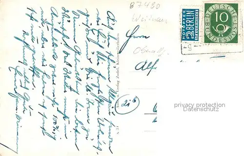 AK / Ansichtskarte Weitnau Klausenmuehlesiedlung Weitnau