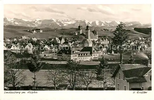 AK / Ansichtskarte Lindenberg_Allgaeu Panorama Lindenberg Allgaeu