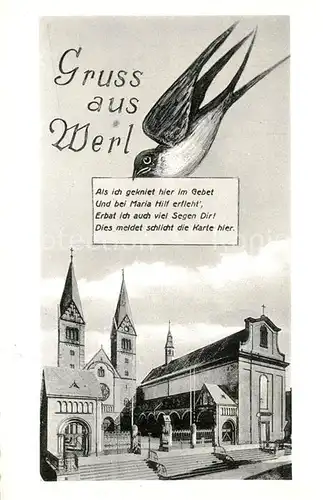 AK / Ansichtskarte Werl_Westfalen Kirche Werl_Westfalen