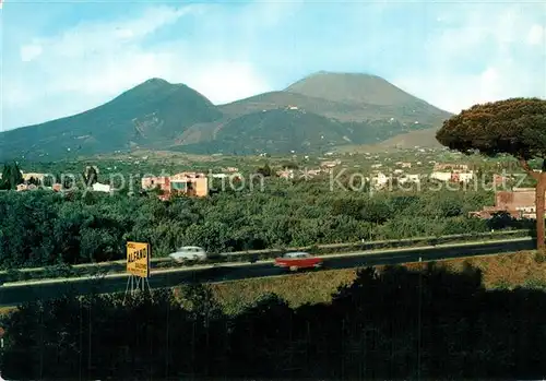 AK / Ansichtskarte Napoli_Neapel Panorama mit Vesuv Vulkan Napoli Neapel