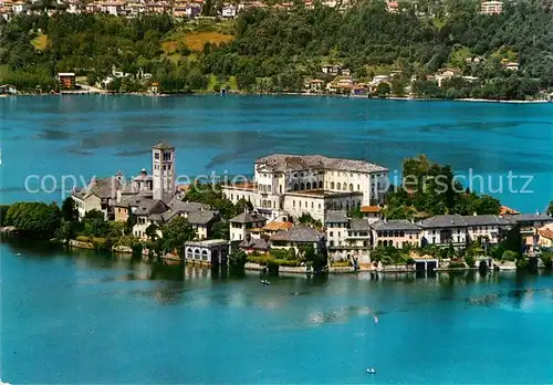 AK / Ansichtskarte Isola_San_Giulio Lago_d_Orta veduta aerea Isola_San_Giulio