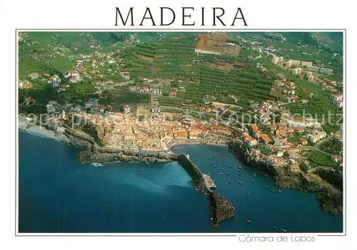 AK / Ansichtskarte Camara_de_Lobos Vista aerea da vila e do porto Camara_de_Lobos