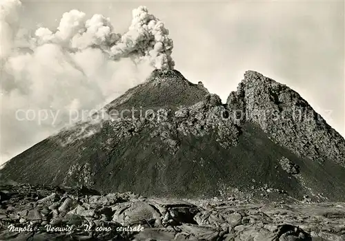 AK / Ansichtskarte Neapel_Napoli Cono centrale Vesuvio Zentrale Kegel Vesuv Vulkan Neapel Napoli
