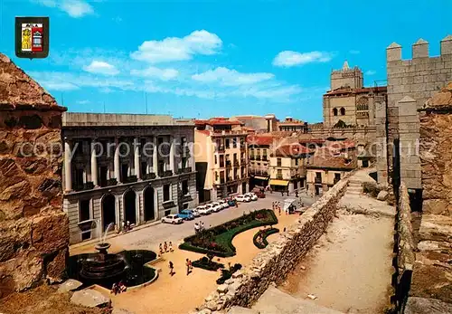 AK / Ansichtskarte Avila_Espana La Catedral vista desde las murallas 