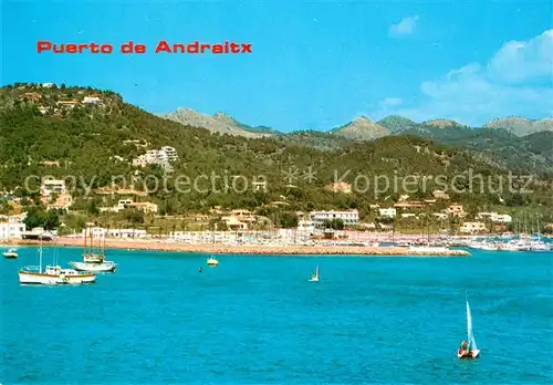 AK / Ansichtskarte Puerto_de_Andraitx Ansicht vom Meer aus Puerto_de_Andraitx