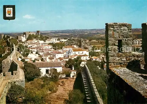 AK / Ansichtskarte Obidos Vista parcial Stadtmauer Obidos
