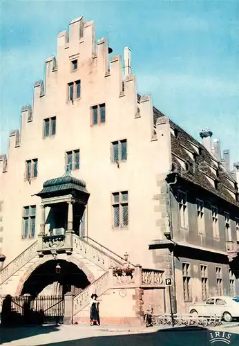 AK / Ansichtskarte Selestat_Bas_Rhin_Elsass Salle Sainte Barbe avec nid de cigognes Selestat_Bas_Rhin_Elsass