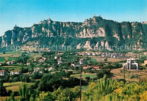 AK / Ansichtskarte San_Marino_Repubblica Panorama Monte Titano San_Marino_Repubblica