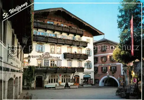 AK / Ansichtskarte St_Wolfgang_Salzkammergut Marktplatz Hotel Post Romantikhotel Im Weissen Roessl St_Wolfgang_Salzkammergut
