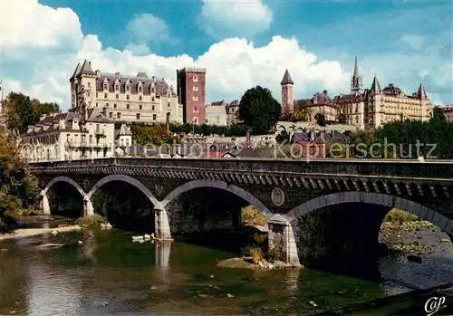 Pau Chateau et le gave Pont Pau