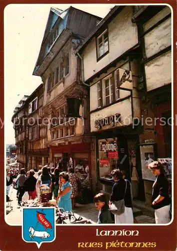 Lannion Fussgaengerzone Alte Haeuser Lannion