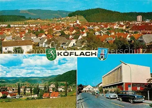 Koeflach Stadtpanorama Hauptstrasse Koeflach
