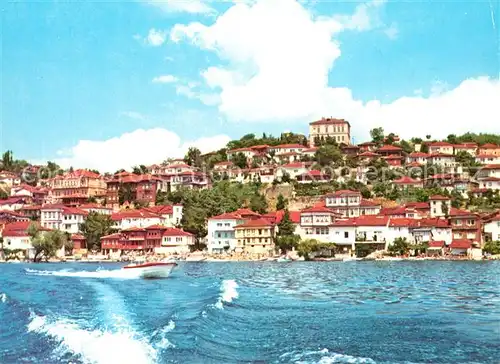 Ohrid Ansicht vom Meer aus Ohrid