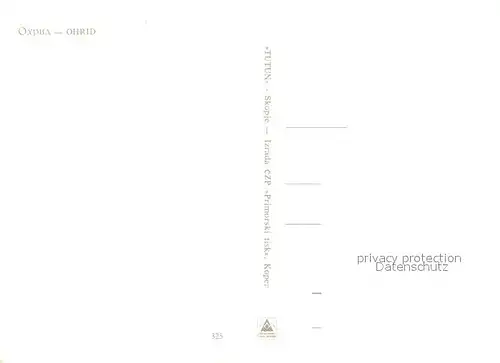 Ohrid Ansicht vom Meer aus Ohrid