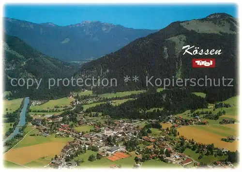 Koessen_Tirol Fliegeraufnahme Koessen Tirol