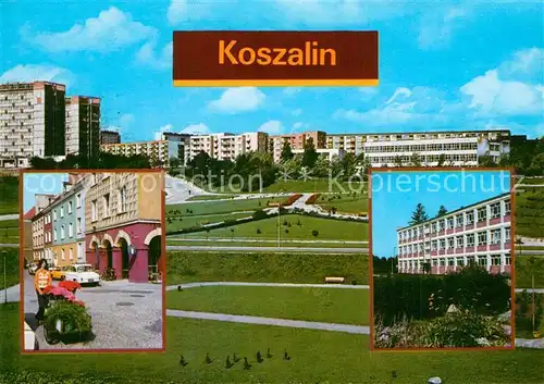 Koszalin Teilansichten Innenstadt Wohnsiedlung Koszalin