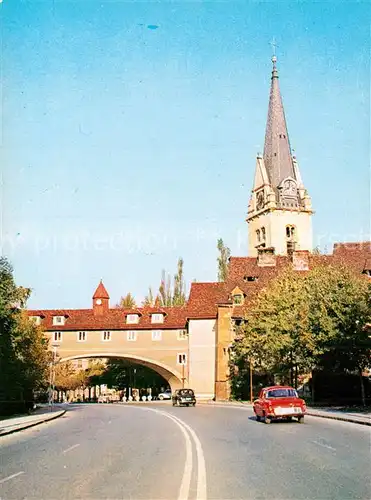 Ljubljana_Laibach Hauptstrasse Kirchturm 