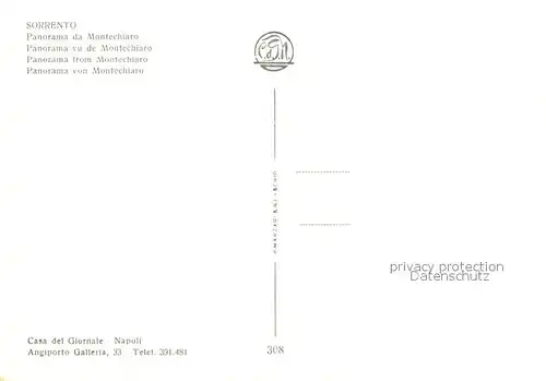 Sorrento_Campania Panorama da Montechiaro Sorrento Campania