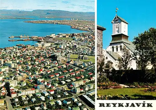 Reykjavik Aerial view of Reykjavik andthe Lutheran Cathedral Reykjavik