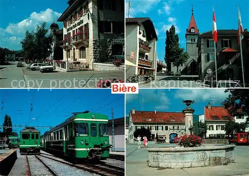 Biere_VD Bahnhof Brunnen Stadttor Biere_VD