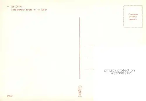 Gerona Vista parcial sobre el rio Onar Gerona