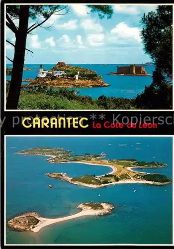 Carantec La Cote du Leon Fliegeraufnahme Carantec