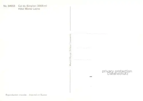 Simplonpass Hotel Monte Leone Simplonpass