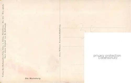 AK / Ansichtskarte Braubach_Rhein Die Marksburg Braubach Rhein