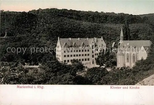 AK / Ansichtskarte Marienthal_Rheingau Kloster und Kirche Marienthal Rheingau