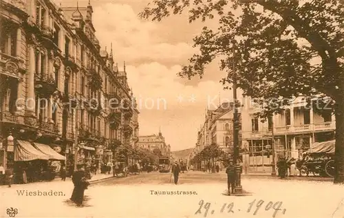 AK / Ansichtskarte Wiesbaden Taunusstrasse Wiesbaden