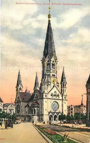 AK / Ansichtskarte Charlottenburg Kaiser Wilhelm Gedaechtniskirche Charlottenburg